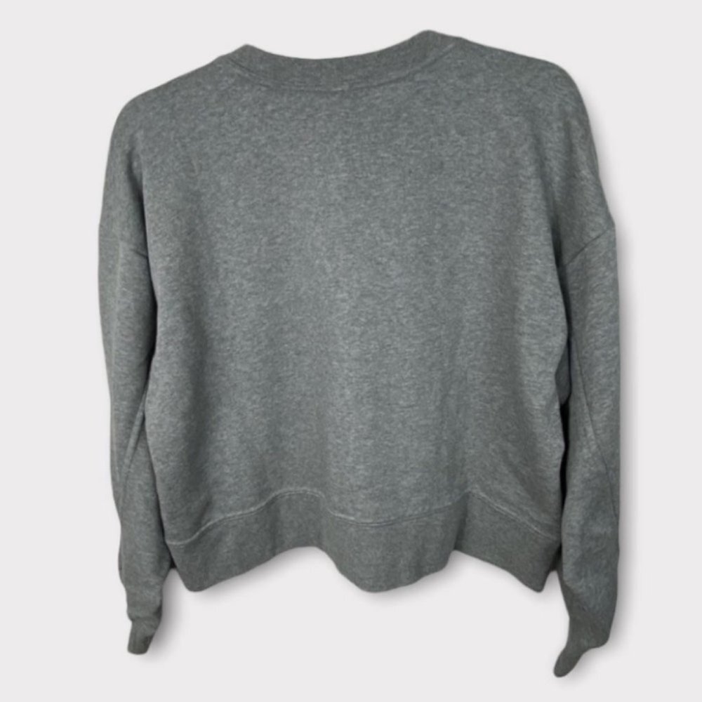 Nike Swoosh Training Crew Neck Chenille Sweatshirt Grey Size Small 2020 Pullover - Picture 4 of 12